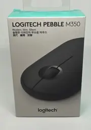 Logitech Pebble M350 Wireless Optical Mouse Dual connectivity Mac PC Chrome (c1)