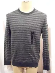Marc Anthony Green Geometric Crew Neck Sweater Men's Large Slim Fit NEW w/ TAGS