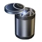 Metal Car Ashtray Cup LED Light Interior Accessories Automatic Induction Opening (for: Daihatsu)