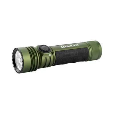 Olight Seeker 4 Pro OD Green Flashlight, Versatile Holster, 4600 Lum, Cool White
