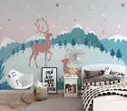 3D Mountain Elk Wallpaper Wall Mural Removable Self-adhesive 1082
