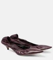 [The Row] The Row Liisa leather pumps AU 5 burgundy