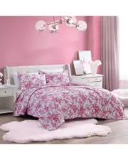 Betsey Johnson Floral Vineyard Reversible Quilt Set