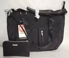 Baggallini Any Day Tote With RFID Phone Wristlet Black