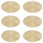 1X(Round Braided Placemats Set of 6 Table Mats for Dining Tables Woven7831