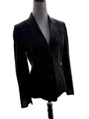 Elie Tahari NWT Linen Black Blazer Size Small