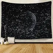 Mandala Tapestry Wall Tapestry Bohemian Wall Hanging Tapestries Wall Blanket Wall Art Wall Decor Beach Tapestry Sunset Tapestry Indian Wall Decor (51.2 x 59.1 Moon Constellations)