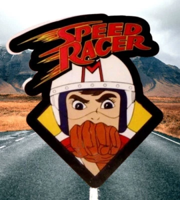 Classic SPEED RACER Vinyl Decal Sticker 5.90" x 5.12" - GO SPEED RACER GO! NEW