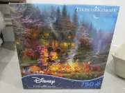 Jigsaw Puzzle Disney Thomas Kinkade MICKEY MINNIE PLUTO 750 pieces Open/Sealed
