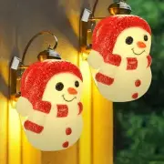 2 Pcs Christmas Porch Light Covers,Snowman Porch Light Covers for Christmas