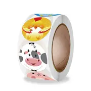 500PCS Reward Sticker Inspirational Sticker Roll School Reward Student Child Teacher Cute Cartoon Animal Car Sticker Label