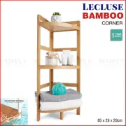 3 Tier Bamboo Bathroom Shelf Corner Shower Caddy Shelves Organiser Bath Storage