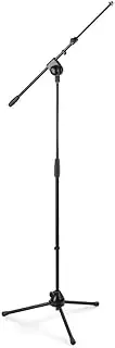 Vonyx MS20 Microphone Stand + BOOM HQ BLACK Heavy Duty Adjustable Height Tripod light weight