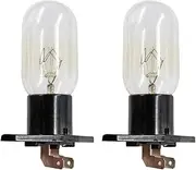 CENPEK 2 Pack Microwave Oven Lamp T170 240V 25W 6.3 MM terminals Fit for Many models