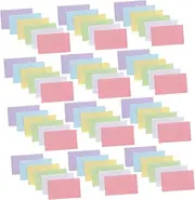 Operitacx 600pcs Compact Study Flashcards with Ruled Edges for Organized Learning Task Management Vocabulary for Students and Professionals