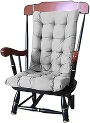 High Back Patio Chair Cushions, Non Slip Rocking Chair Cushion, High Back Cushions Thicken Patio Seat Cushion, Durable High Back Chair Cushion for Indoor Outdoor Home Office Garden (Style 02)