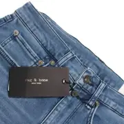 Rag & Bone NWT Fit 2 Loopback Mid Rise Slim Denim Jeans Size 30 US in Blue