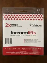 Natural Home 2PC Forearm Straps Clam Shell Lifting Moving Furniture Heavy Duty