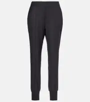 [Stella McCartney] Stella McCartney Mid-rise wool tapered sweatpants AU 2 grey