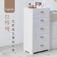 在飛比找momo購物網優惠-【dayneeds 日需百備】Lagom 拉格姆北歐風五層抽