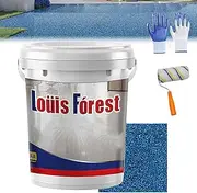 Louis Forest Epoxy Floor Paint, High Gloss Marble Effect Coating, Louis Forest Waterproof Water-Based Epoxy Floor Paint with Brush, Floor Paint, Garage Floor Paint (#6)