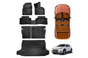 Floor Mats Boot Liner Set for Lexus LBX AWD 2024-Onwards All Weather Heavy Duty Cargo Kick Mats Back Seat Protector Cover