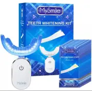 MySmile Teeth Whitening Kit 28PC Teeth Whitening Strips+28X LED Light Tooth Tray