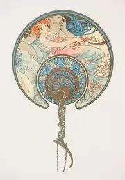 The Wind That Passes : Alphonse Mucha : 1899 : Archival Quality Art Print