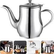 Stainless Steel Oil Strainer Pot Grease Container with Fine Mesh Strainer 48Oz