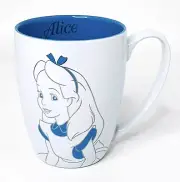 Disney Parks ALICE IN WONDERLAND Blue Bejeweled Rhinestone Bling Mug