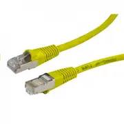 Dynamix PLY-AUGS-1 Cat6A RJ45 Patch Lead - 1m - Yellow S/FTP - Shielded - 10G - 26AWG - Slimline - 500MHz - Gold Plated [PLY-AUGS-1]