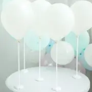 30 pcs 17" tall White Balloon Sticks Column Flower Stand Holders Decorations