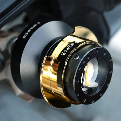 NRG ROSE GOLD HUB+GEN 2.5 QUICK RELEASE SILVER+IRIDIUM RING FOR 200/240SX 300ZX (for: Nissan)