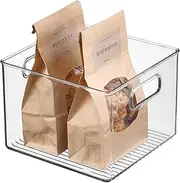 InterDesign Kitchen Pantry and Cabinet Storage and Organization Bin, 8-Inch by 8-Inch by 6-Inch, Clear