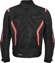Germot Mistral, textile jacket , color: Black/Red , size: L
