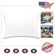 Custom 6' x 10' UV Resistant White Shade Sail – Durable & Stylish Protection