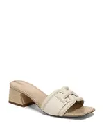 Sam Edelman Women's Waylon Square Toe Logo Block Heel Sandals