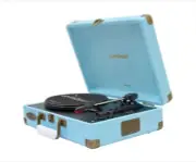 Mbeat Woostock 2 Retro Bluetooth Vinyl Turntable Record Player SKY BLUE