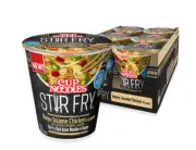 Cup Noodles Stir Fry Noodles in Sauce, Honey Sesame Chicken, 3.00 Ounce 6 Pack