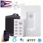 Nexete Smart Wi-Fi Ceiling Fan & Light Remote Control Kit Alexa Google