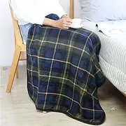 [SUOYUANJIE] Warm Blanket - Plus Velvet Thickened Elderly Care Shawl with Buttons Super Soft Plush Winter Wheelchair Blanket for Lap Bed Sofa Office