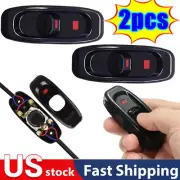 2PCS Inline ON/OFF Home Table Lamp Desk Light Cord Cable Switch Black AC110-250V