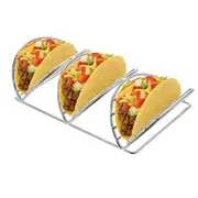 Stainless Steel Taco Holders for Soft or Hard Tacos, Burritos and Tortillas (1 Pack)