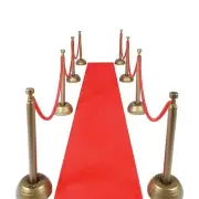Red Carpet Runner for Party 2 x 15 ft Non-Woven Polyester Fabric Aisle Runner...