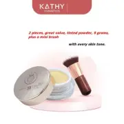 KATHY Tinted Powder Free Brush,Aura skin,Clear Face,No Pores,Oil Control.