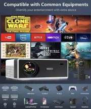 Fudoni projector Aurora P3 - WiFi and bluetooth - 1080P