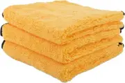 Chemical Guys - Professional Grade Microfiber Towels, Yellow (3 Pack) 16" x 16"