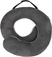 Travelon: Travel Comfort Neck Pillows, Dark Gray/Light Gray, One Size, Deluxe Wrap N' Rest Pillow