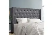 Artiss Bed Head King Size Fabric - LUCA Grey