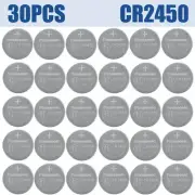30PCS CR2450 3V 620mAh For Electronic Devices Calculators Car Keys Household